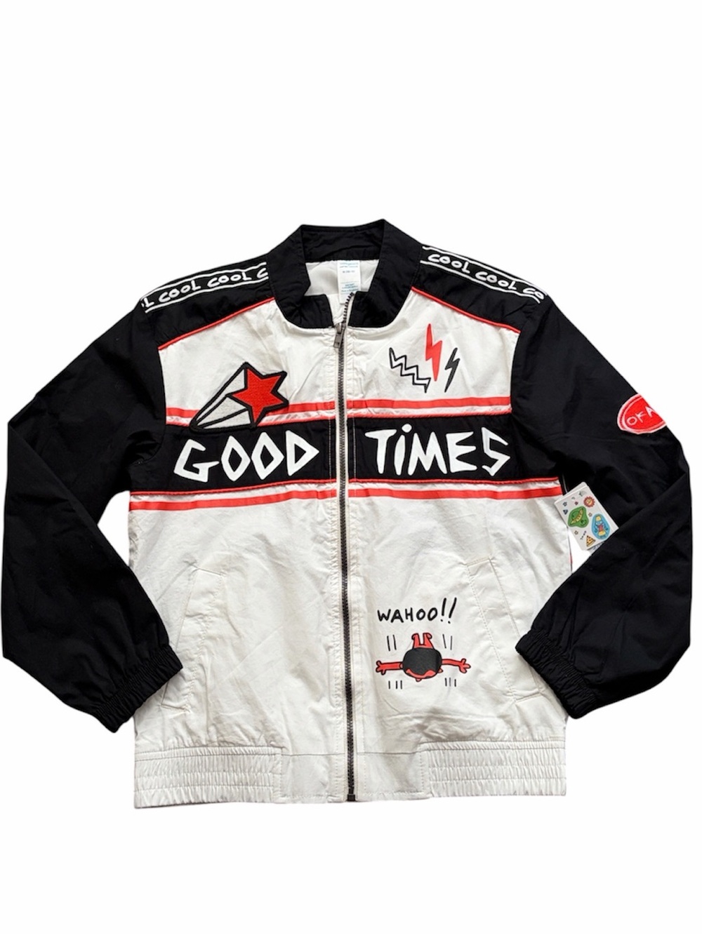 Thereabouts Matthew Langille Graphic Bomber Jacket Size M NWT
